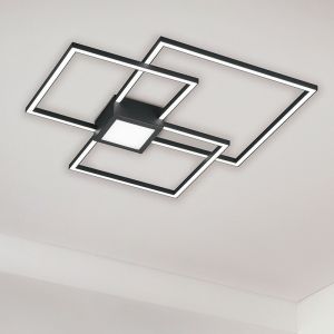 Antraciete plafonniere Kimoni, metaal, modern, 38 watt