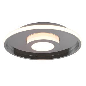 Moderne badkamer plafondlamp Kayla, chroom, metaal, geïntegreerde LED