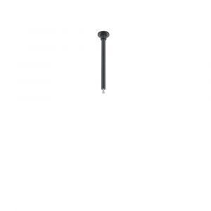 Ophangstuk 2 fase railverlichting, 12,5 cm, zwart