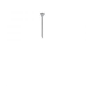 Ophangstuk 2 fase railverlichting, 12,5 cm, grijs