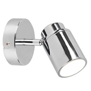 Moderne plafondlamp Nelis, chroom, metaal, IP44