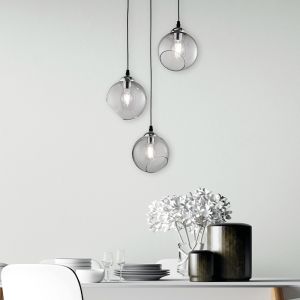 Chrome hanglamp Azibo, metaal, modern