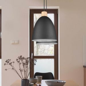Zwarte hanglamp Casparus, metaal