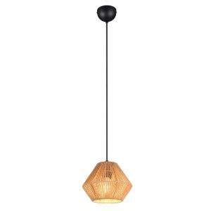 Papieren hanglamp zwart, Isaiah