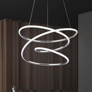 Chromen hanglamp Marell, metaal, design, 36w, 4000K LED