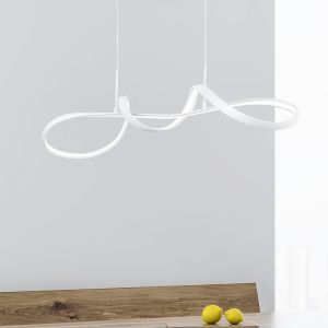 Witte hanglamp Renso, metaal, design, 37w, 4000K LED
