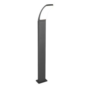 Antraciete buitenlamp modern, Popke, 12,5W, 4000K LED, IP44