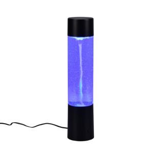 Zwarte tafellamp modern, Mehdi, 1W, RGB LED, met schakelaar
