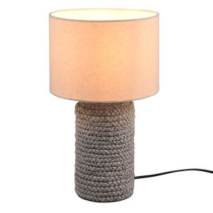 Moderne tafellamp Boban, bruin, keramiek