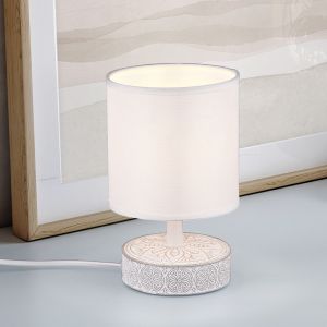 Moderne tafellamp Lola, wit