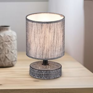 Moderne tafellamp Lola, grijs