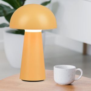 Gele buiten tafellamp modern, Rachelle, 2W, 3000K LED, IP44, 3-staps dimbaar