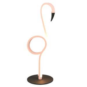 Roze tafellamp design, Puk, 6W, 3000K LED, met schakelaar
