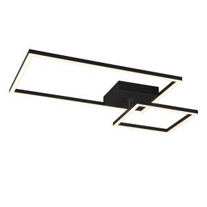 Moderne plafonniere Binc, zwart, metaal, geïntegreerde LED