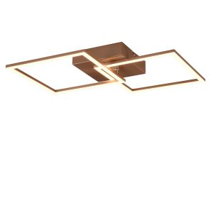 Bruine plafonnière modern, Margaux, 20W, 3000K LED