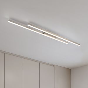 Nikkelen plafonnière modern, Sangeeta, 22W, 3000K LED