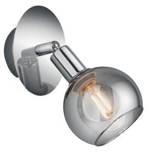 Chrome wandspot Omari, metaal, modern