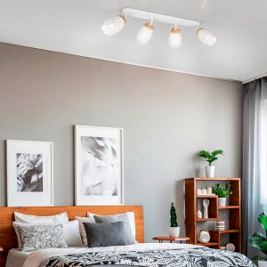 Witte plafondspot modern, Delana