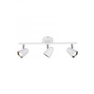Witte plafondspot Taj, kunststof, modern, 3 watt