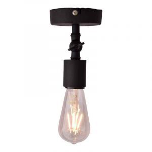 Plafondlamp Bolb, vintage zwart