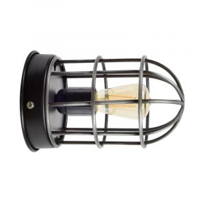 Industriële wandlamp zwart, Nova