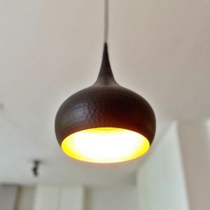 Zwarte, industriële hanglamp Fayk