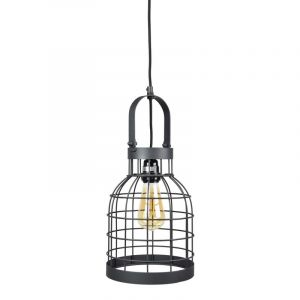 Industriële hanglamp Faber, Zwart