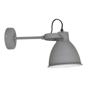 Industriële wandlamp grijs, Locker