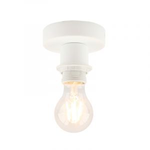Rima plafondfitting met ring wit, E27