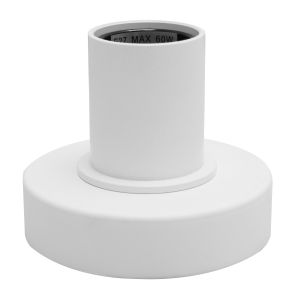 Aluminium tafellamp zonder kap wit, Rika, met schakelaar