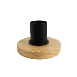 Houten tafellamp zonder kap, Rika