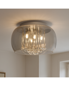 Design plafondlamp grijs, Lorenzo