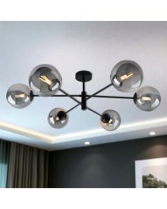 Design plafondlamp grijs, Remo