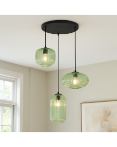 Retro hanglamp groen, Charlois