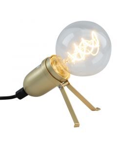 Gouden tafellamp Gidon, metaal