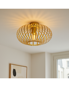 Industriële plafonnière goud, Lieve