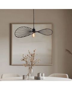 Retro hanglamp zwart, Jolinda