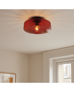 Design plafondlamp rood, Sevda
