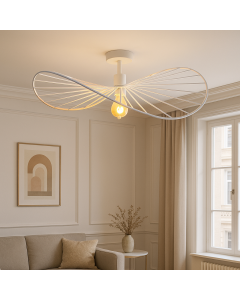Moderne plafondlamp wit, Jolinda