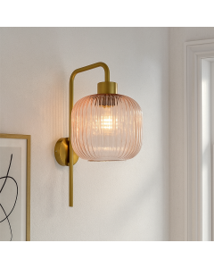 Design wandlamp roze, Charlois