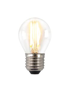 Dimbare Olucia E27 LED filament lamp Melchis, P45, 4W, 2700K