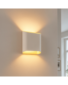 Moderne up down wandlamp wit, Bouke