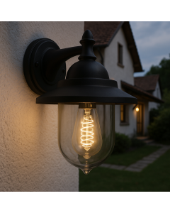 Klassieke buitenlamp zwart, Tariq, IP44