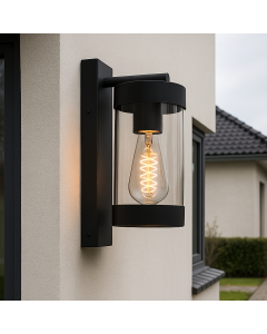 Moderne buitenlamp zwart, Musa, IP44