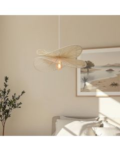 Papieren hanglamp beige, Rosalie