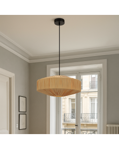 Papieren hanglamp bruin, Daisy