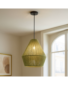 Landelijke hanglamp groen, Holly