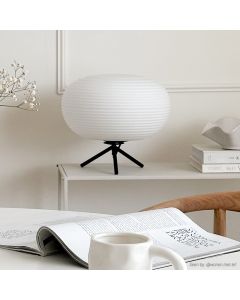 Moderne tafellamp wit, Davide, met schakelaar