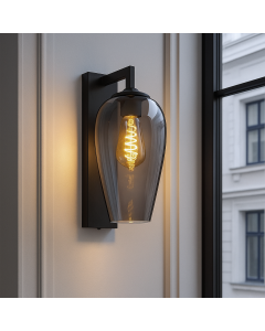 Design wandlamp grijs, Andy