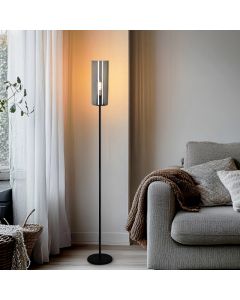 Moderne vloerlamp grijs, Gaya, met schakelaar